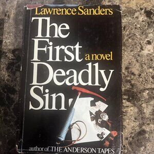 The First Deadly Sin By Lawrence Sanders (1973) First Edition/HC/DJ